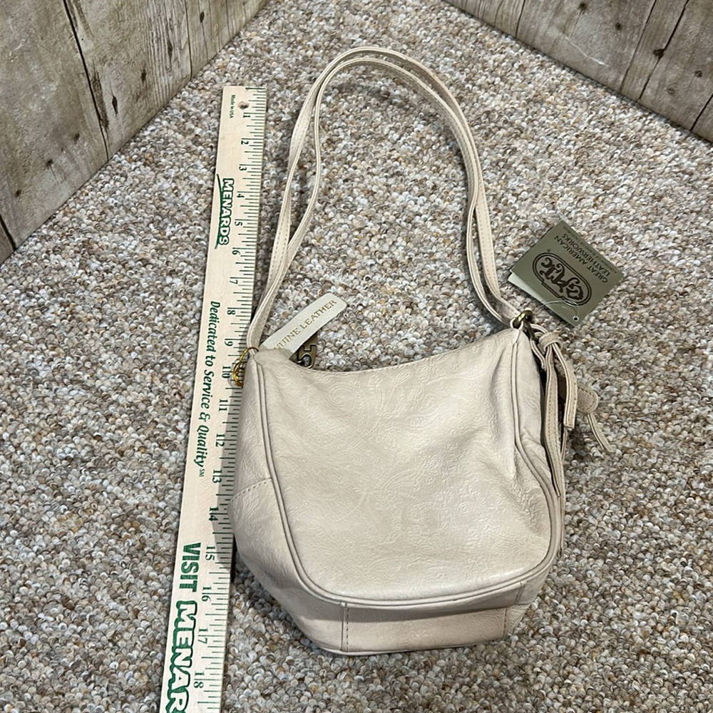 Great American Leatherworks leather mini shoulder bag NWT Paisley leather design - Picture 6 of 13